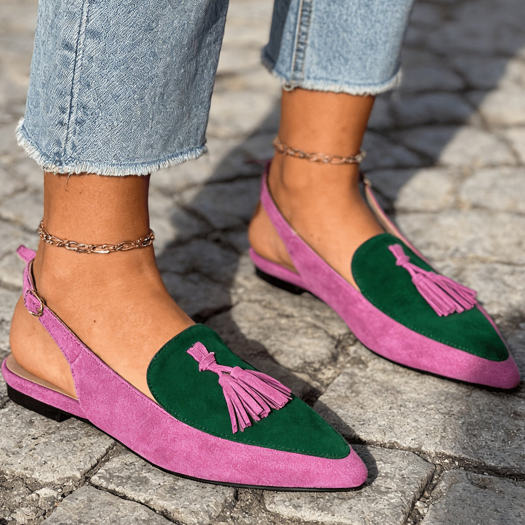 Marisa | Slingback Mules with Tassels 4