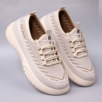Annette Textured Lace-Up Sneakers - View 2