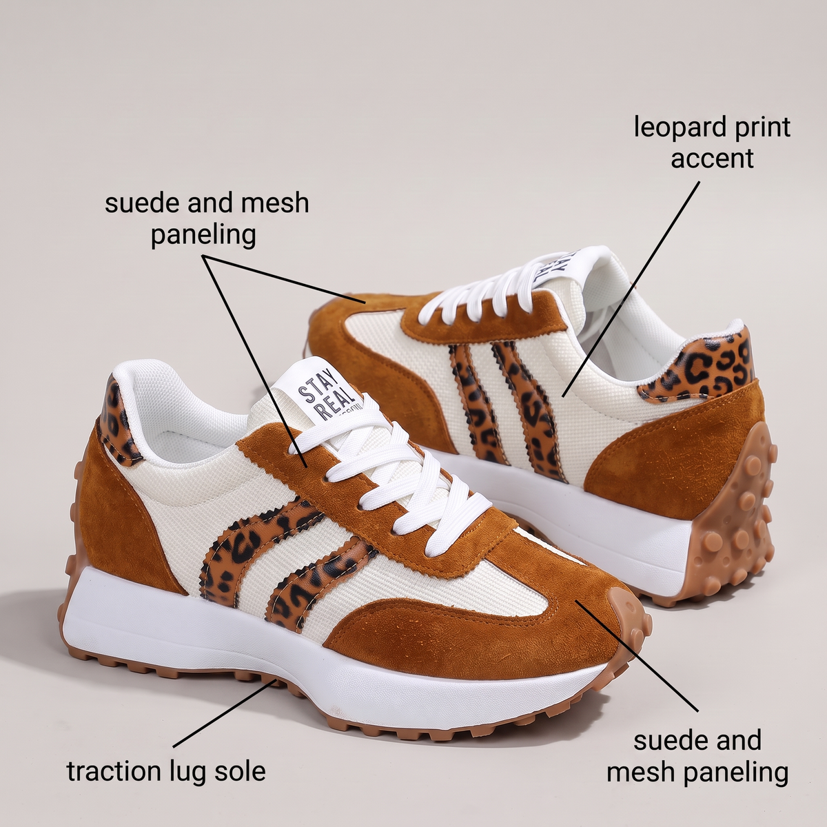 Ava Low-Top Lace-Up Sneakers - View 12