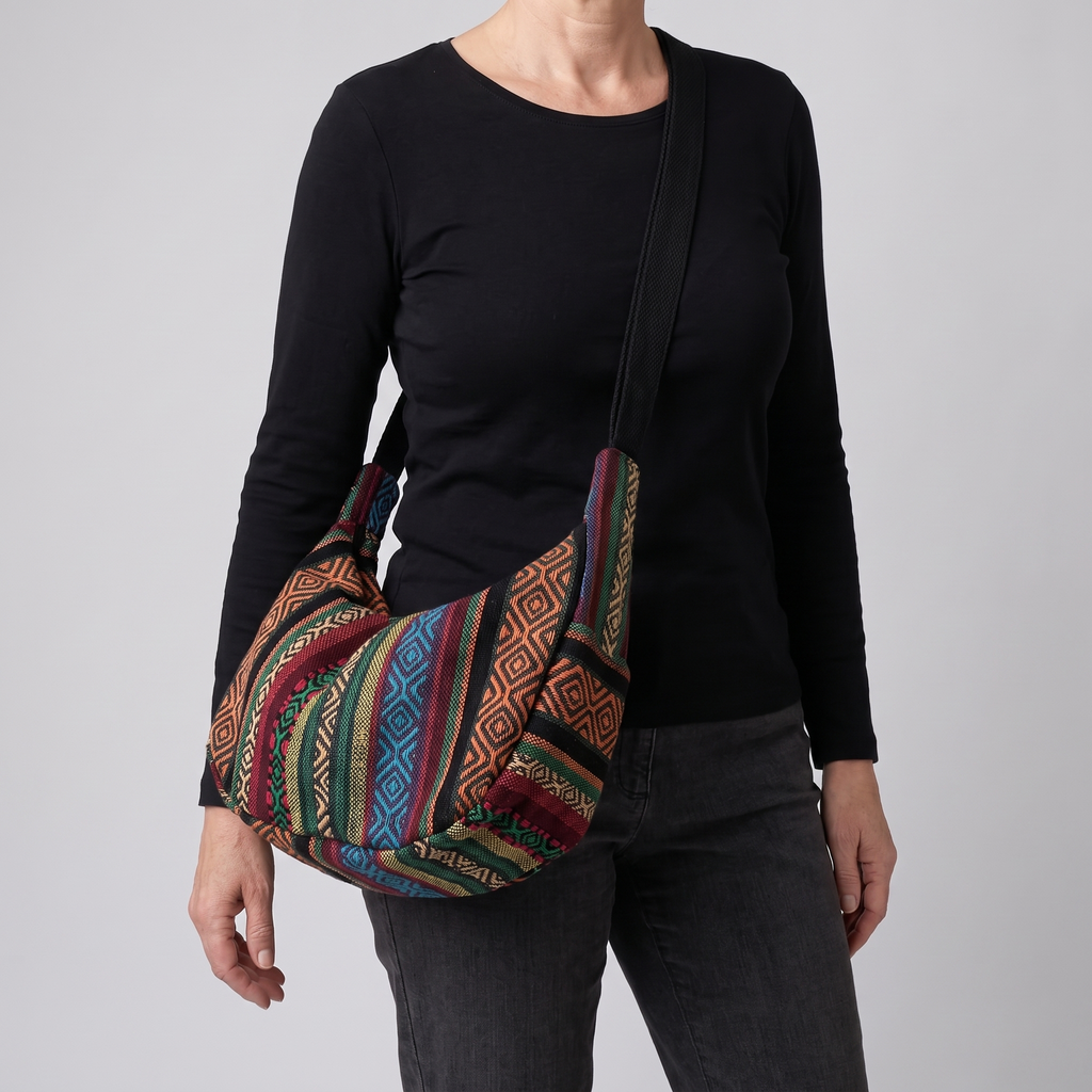 Bohemian Patterned Crossbody Bag