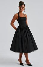 Women’s Wedding Guest Halter Midi Dress