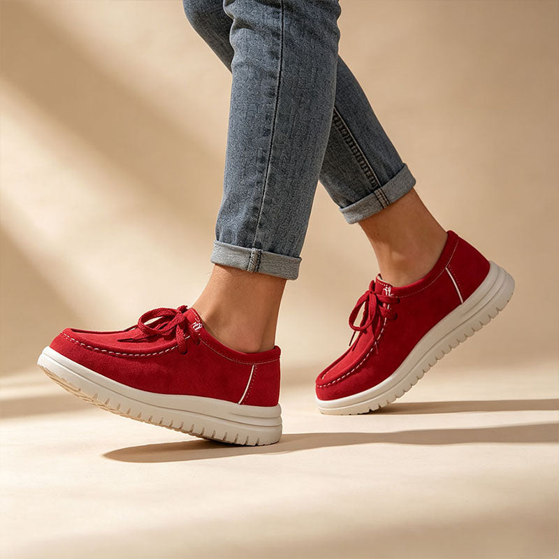 Lace-Up Platform Loafers - View 5