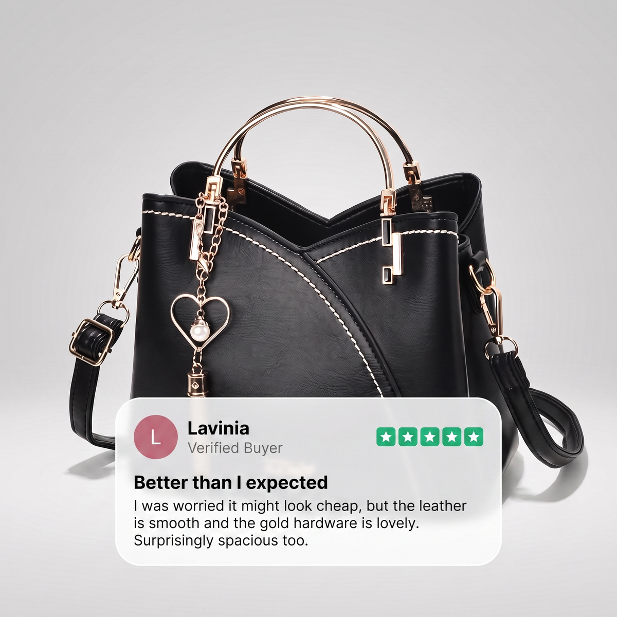 Belle Structured Handbag - View 8
