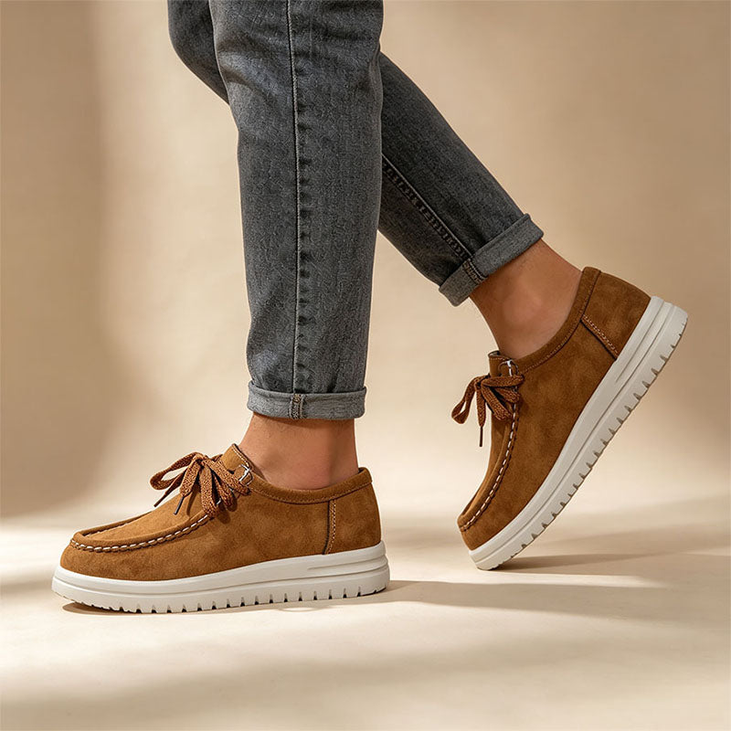 Lace-Up Platform Loafers - View 2