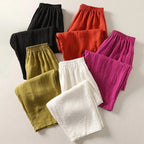 Catherine Flowing Elastic-Waist Pants - View 6