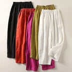 Catherine Flowing Elastic-Waist Pants - View 7