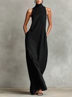 Nerina™ | Elegant Mono Turtleneck Dress 1