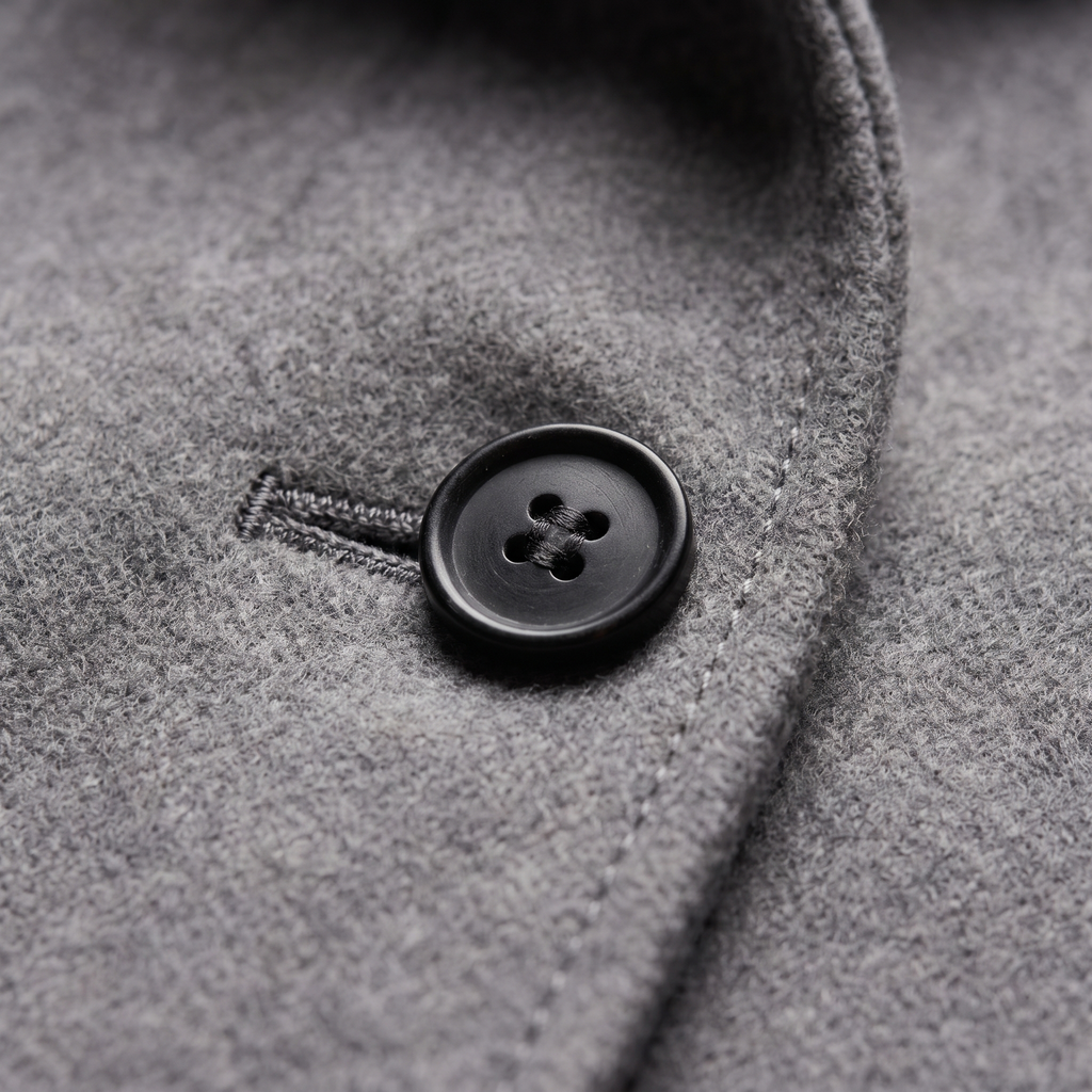 Serena Heritage Coat grey detail view