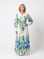 Harper | Long Sleeve Floral Button Front Maxi Dress 1