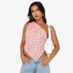 Lace One Shoulder Top for Women – Asymmetrical Trend Look