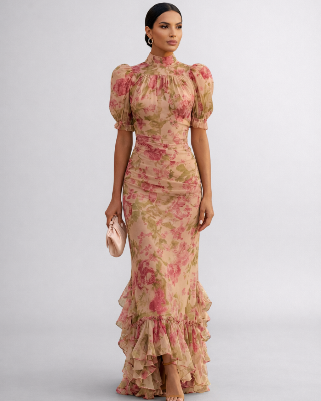 Rosario Long Floral Dress