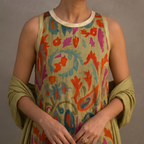 Aura Long Dress with Matching Vest