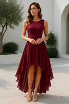 Women Wedding Guest High Low Dress
