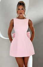 Women's Wedding Guest Structured Mini Dress