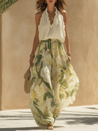Lyselle - Elegant Airy Set with Floral Print