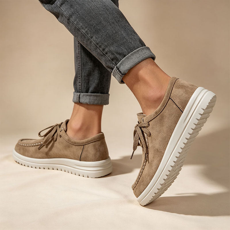 Lace-Up Platform Loafers - View 8