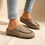 Buckle-Detail Flat Mules - View 5