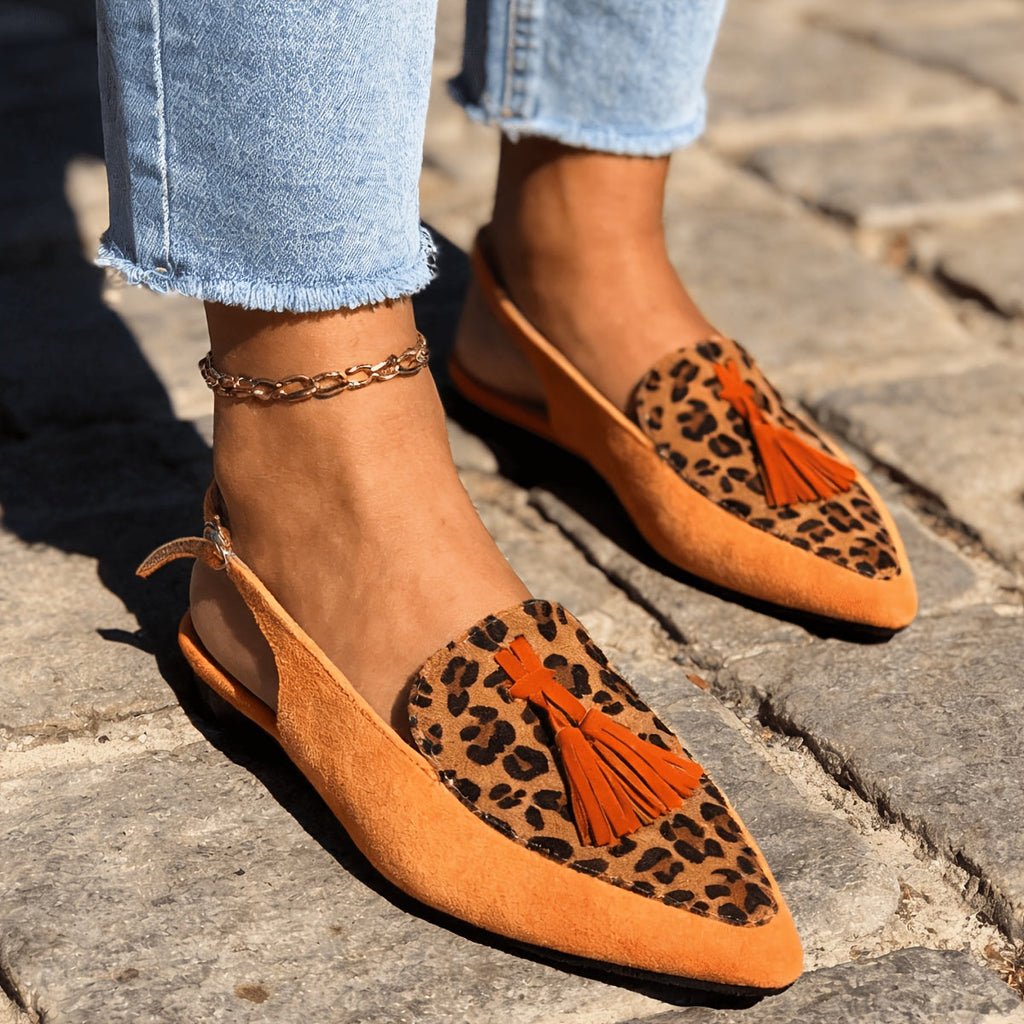 Marisa | Slingback Mules with Tassels 1