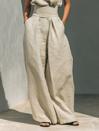 Tina Sleeveless Wide-Leg Pants Set - View 7
