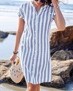 FENAYA - Striped Shirt Dress