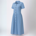 Women's Denim Shirt Dress Button-Down