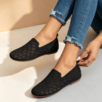 Patterned Knit Slip-On Flats - View 3