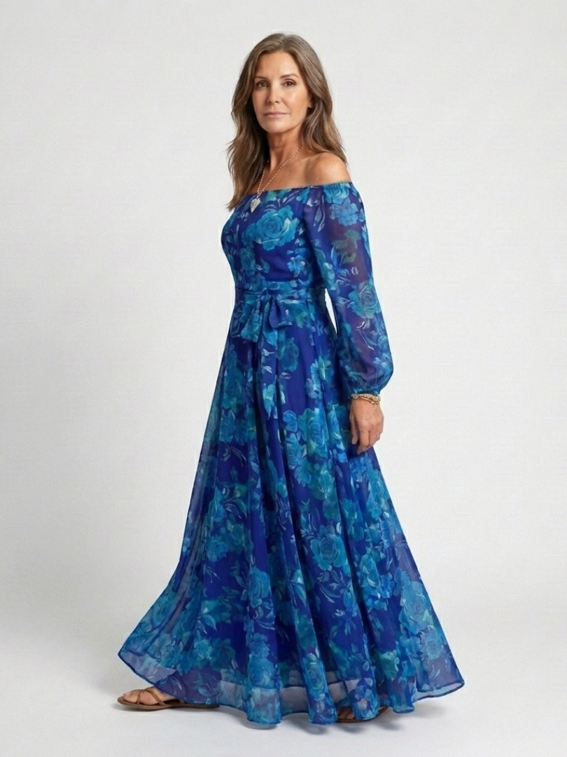 Aspen | Off Shoulder Floral Maxi Dress 2