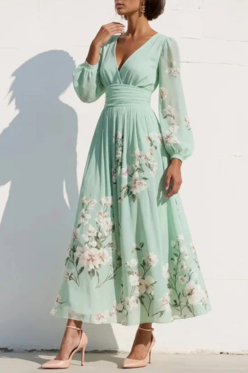 Charlotte - Stylish Flowing Midi Dress