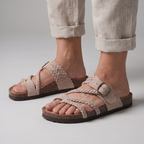 Marlborough Braided-Strap Sandals