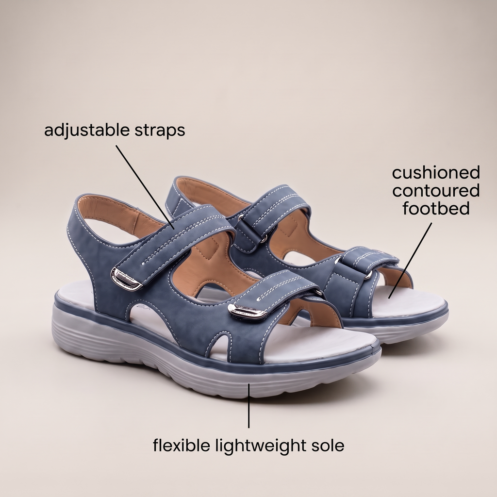 Lydia Double-Strap Sandals - View 9