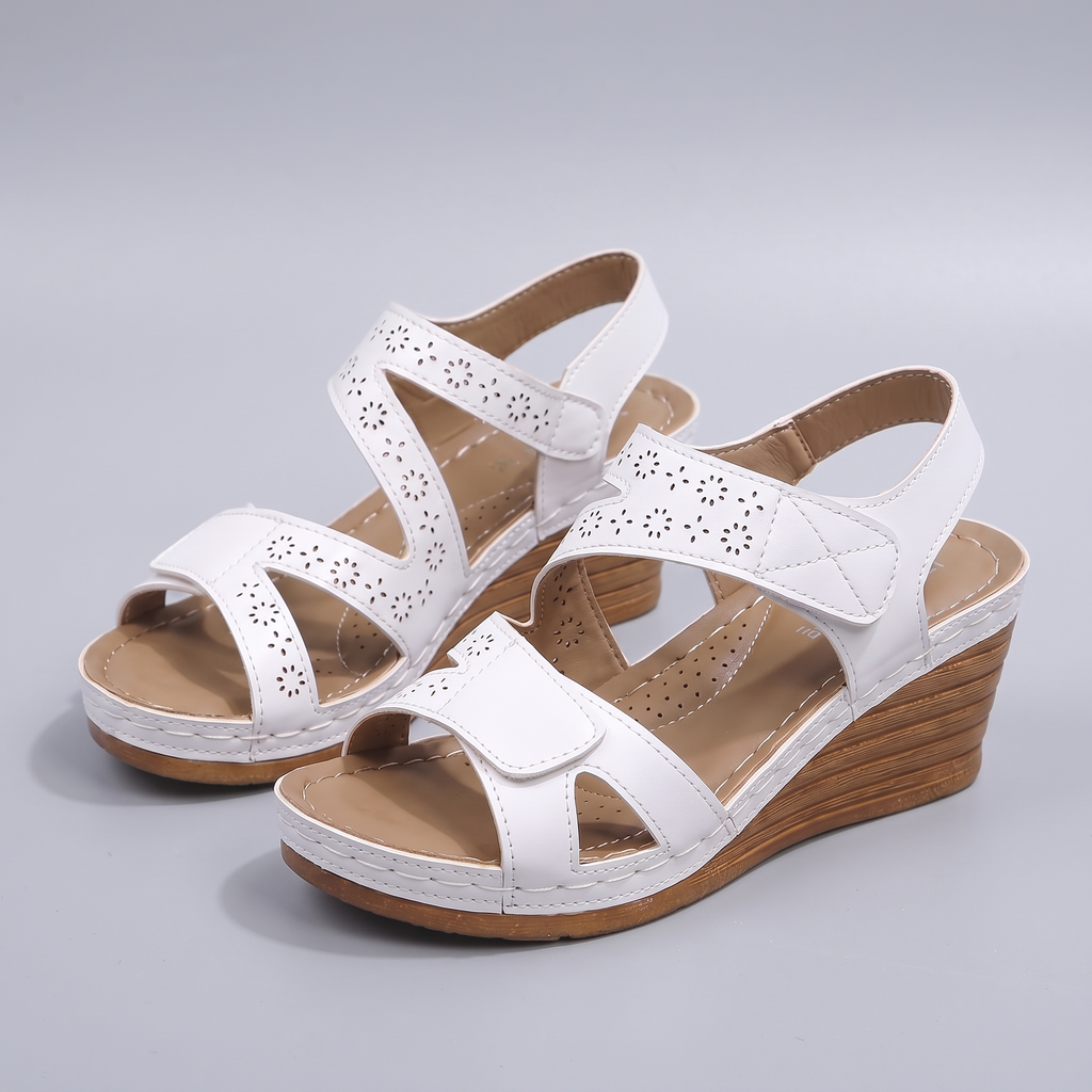 Fleur Strappy Wedge Sandals - View 2