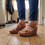 Fleur Strappy Wedge Sandals - View 7