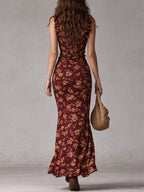Mayfair Retro Boho Midi Dress