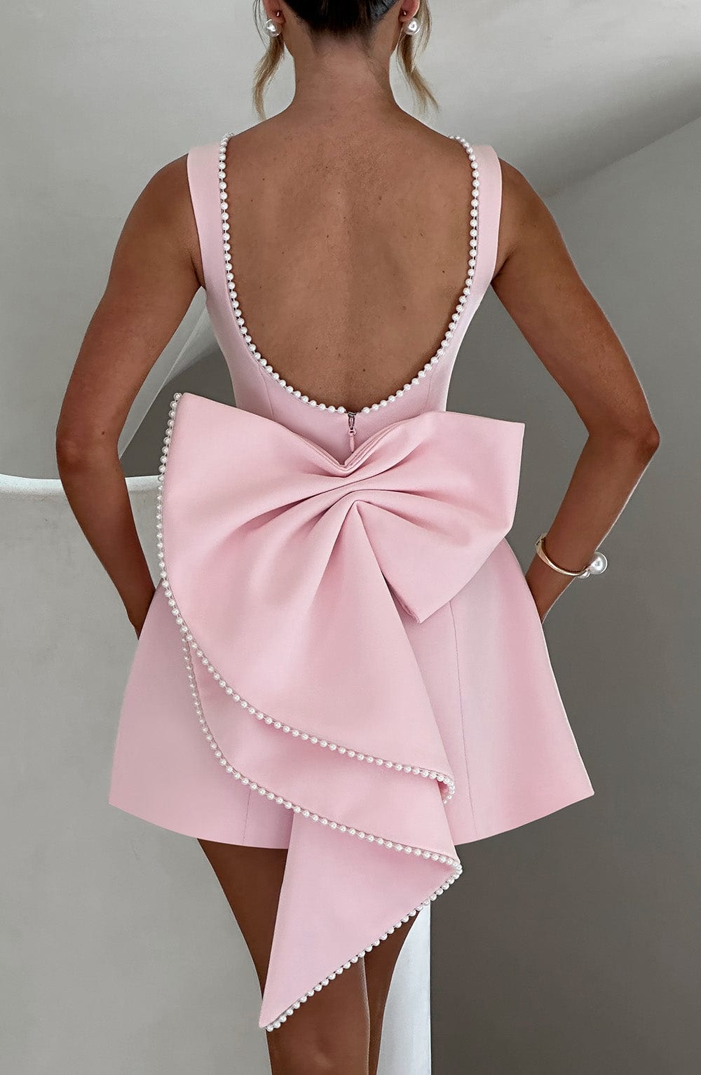 Women's Wedding Guest Structured Mini Dress