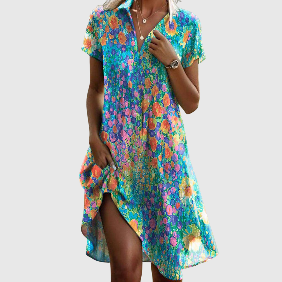 Tansy | Women's Summer Printed Midi Dress