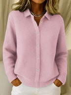 Katrina | Textured Knit Button Cardigan 1