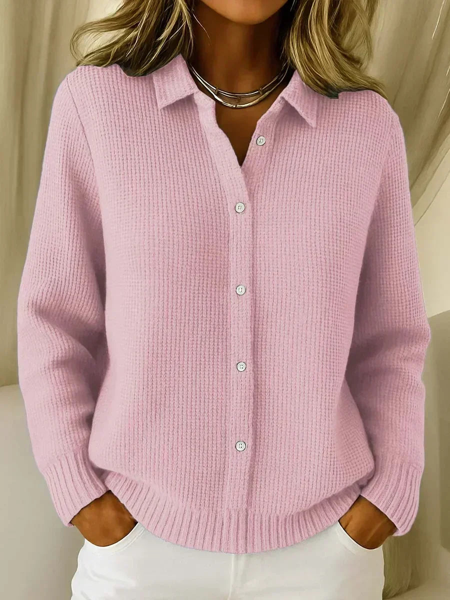 Katrina | Textured Knit Button Cardigan 1