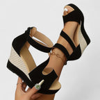 Selviana - Women's Orthopedic Wedge Sandals Elastic Straps Lightweight Sole