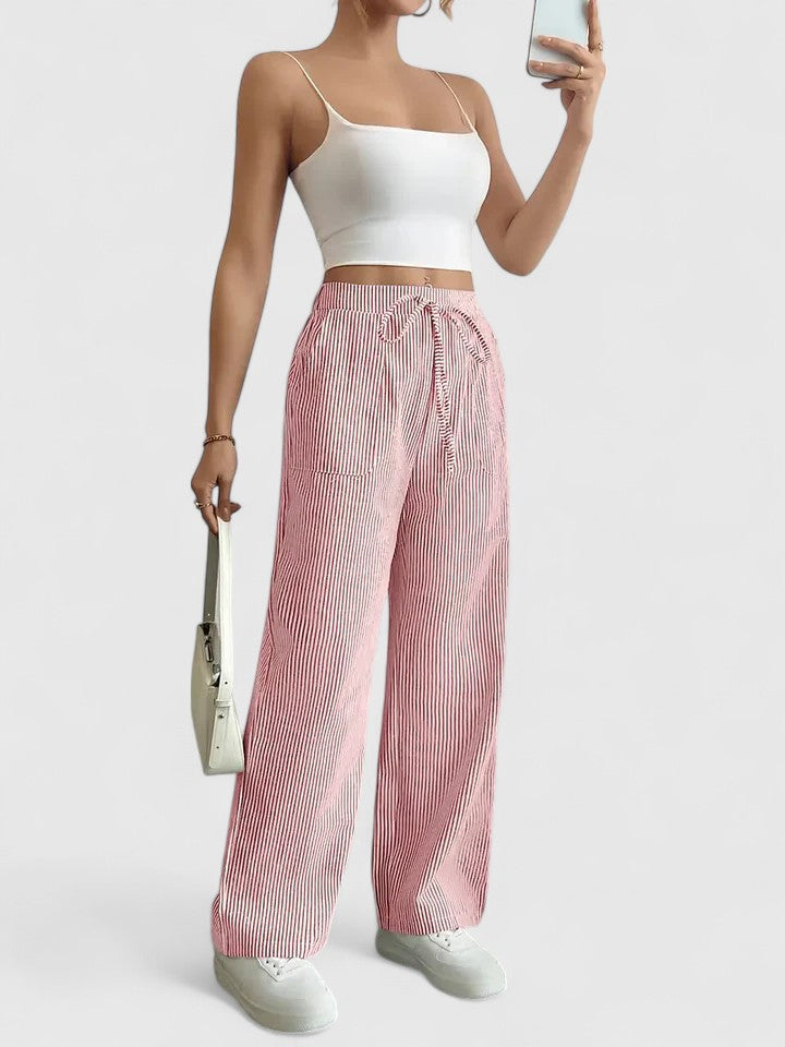 Drawstring Wide-Leg Jeans - View 9