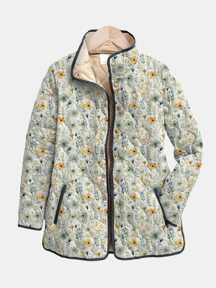 Nola | Delightful Floral-Printed Quilted Jacket 1