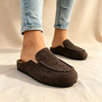 Buckle-Detail Flat Mules - View 8