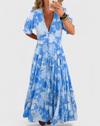 Minelda | Elegant Floral V-neck Dress 3