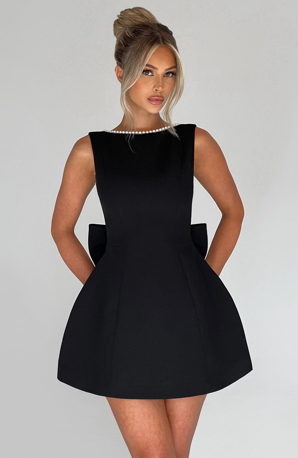 Women's Wedding Guest Structured Mini Dress