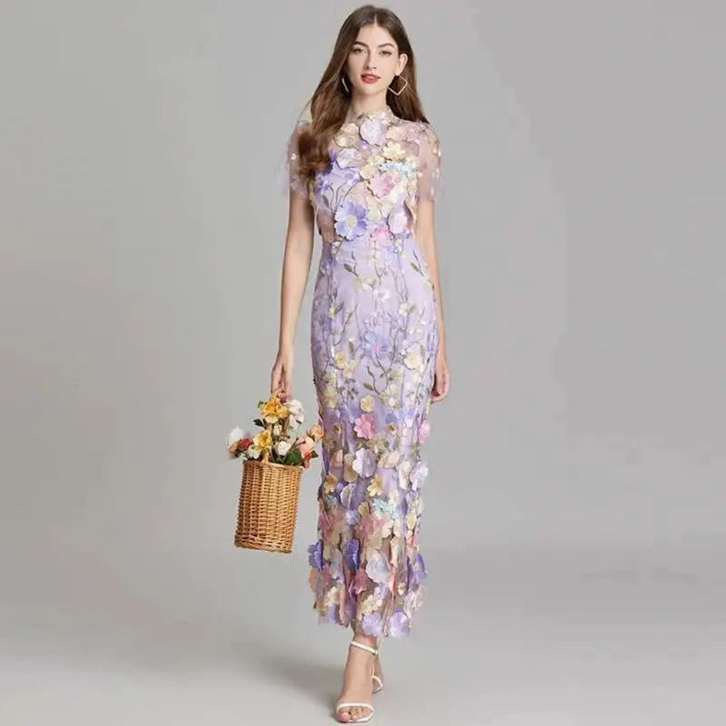 Women’s Summer Embroidered Lace Prom Dress