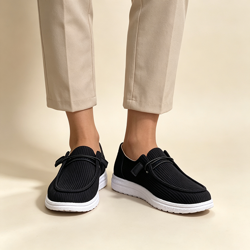 Striped Knit Slip-On Loafers - View 7