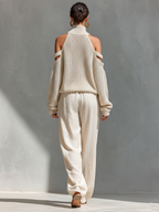 Diorelle - Set with Knitted Top and Wide Pants