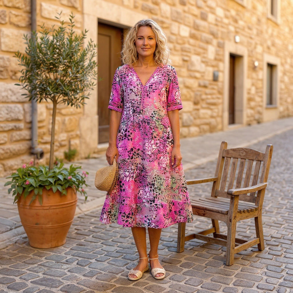 Rachel | Elegant Printed Midi Dress 3