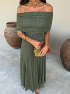 Toledo Linen Silk Blend Dress