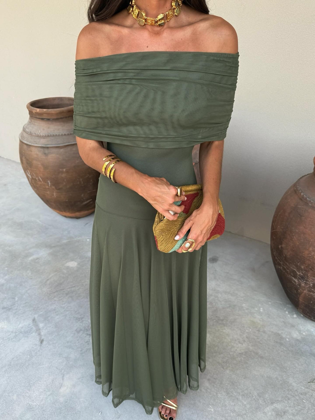 Toledo Linen Silk Blend Dress