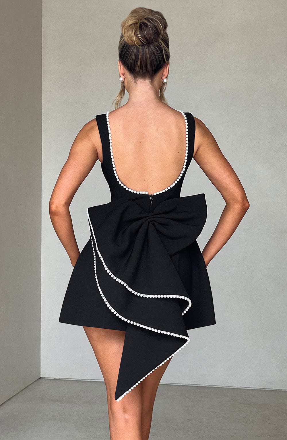 Women's Wedding Guest Structured Mini Dress